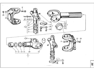 Кардан передній трактора Т-150К 151.36.011