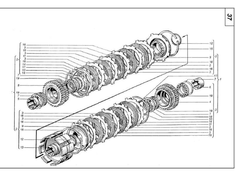Задня муфта на трактор Т-150К 151.37.011