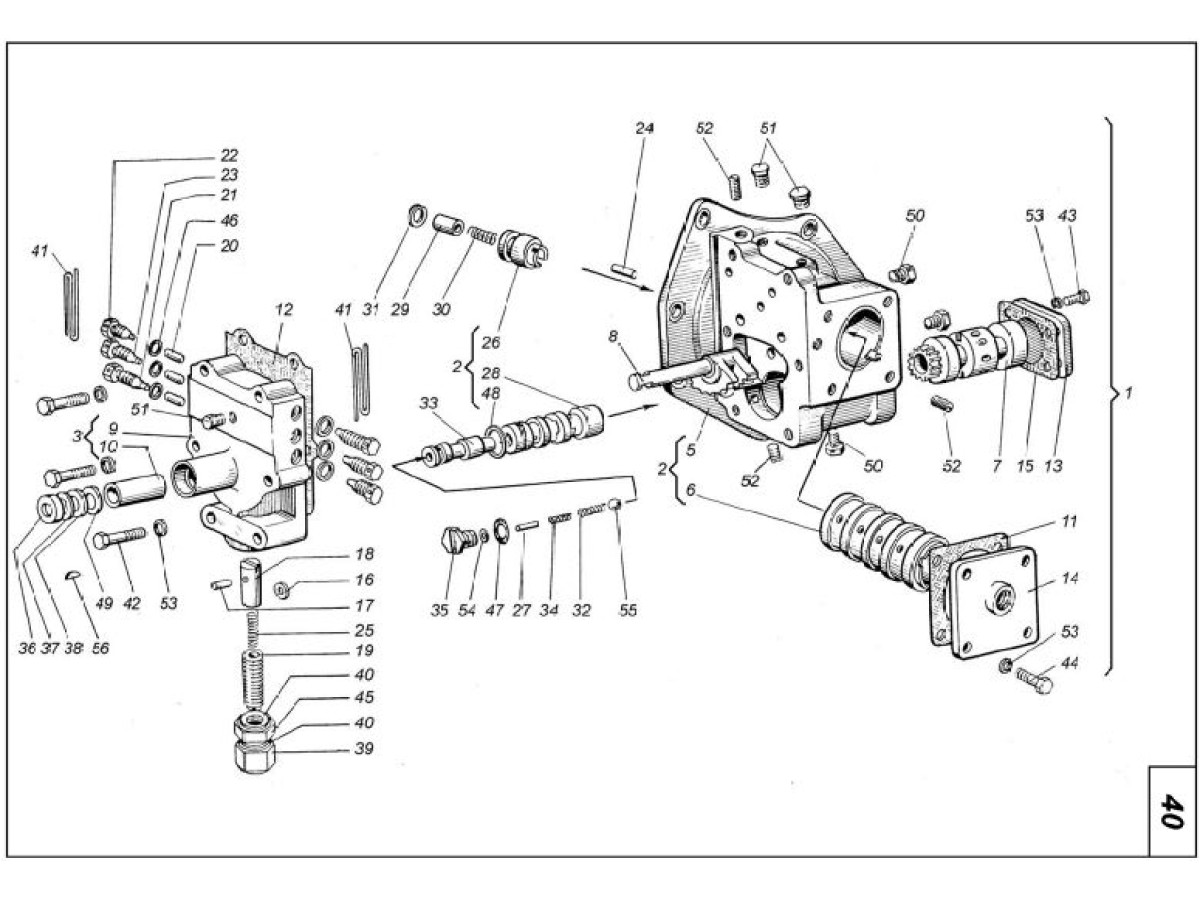 Правий розподільник на трактор Т-150К 150.37.025