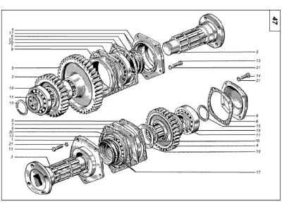 Роздавальна коробка на трактор Т-150К 151.37.031-6
