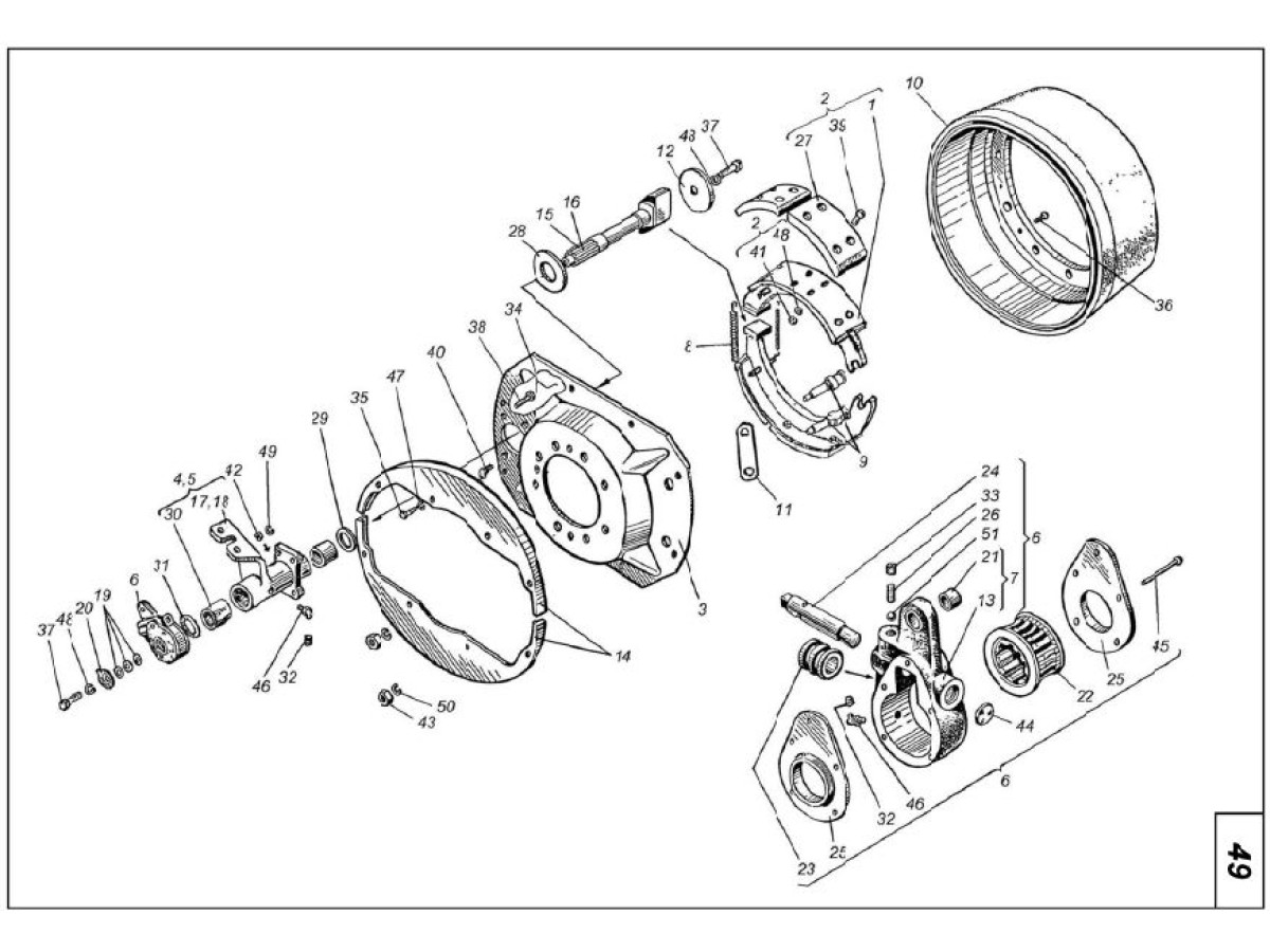 Гальмо колісне 151.38.011-1 (012-1) на трактор Т-150К