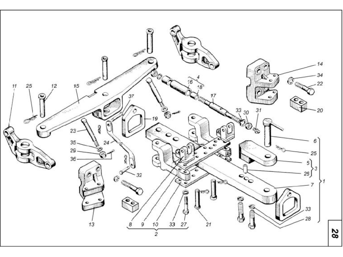 Пристрій тягово-зчіпний на трактор Т-150 150.35.001А