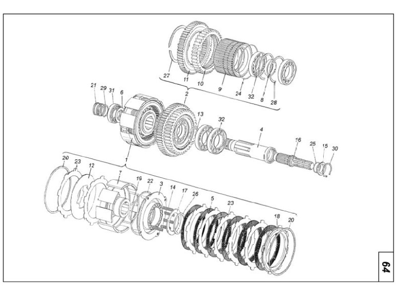 Вал відбору потужності із приводом на трактор Т-150К 151.41.001-2