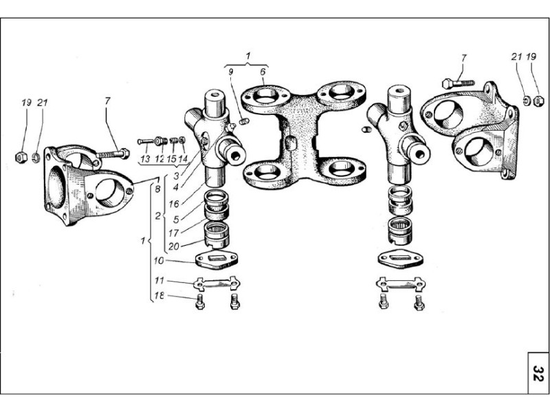 Вилка подвійна трактора Т-150К 151.36.016
