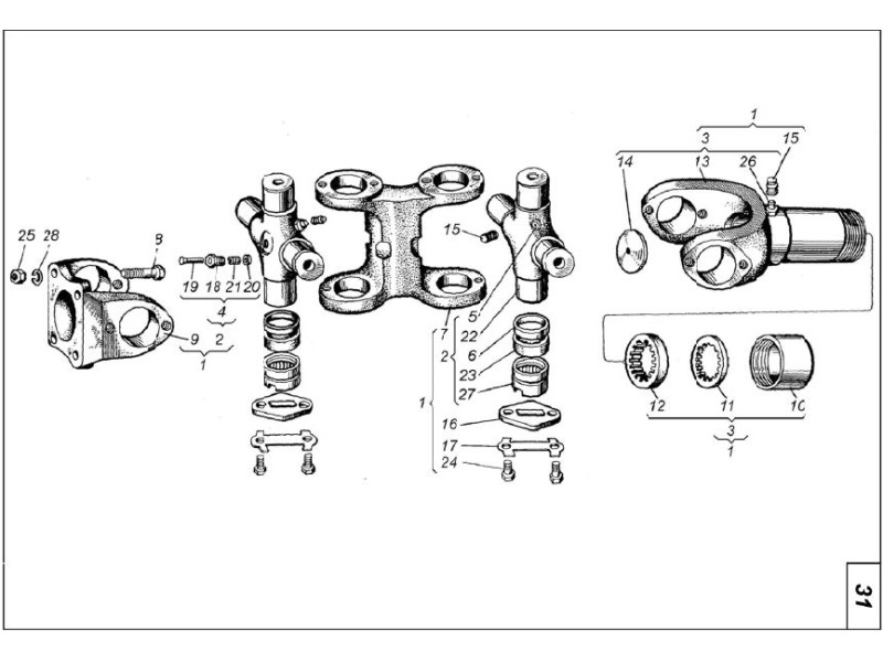 Вилка подвійна трактора Т-150К 151.36.023-2
